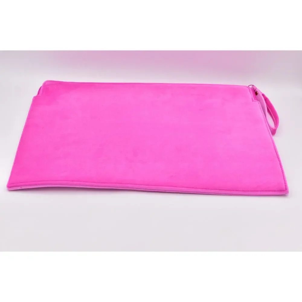 Valentino Beauty Hot Pink Velvet Laptop Sleeve Case Bag GWP New 14